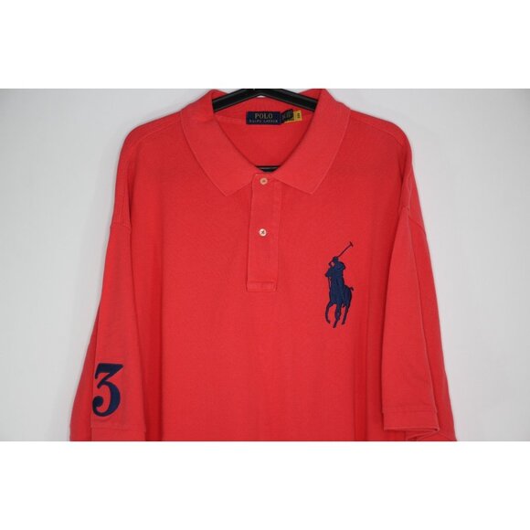 Polo Ralph Lauren Mens 3XLT 3XL Tall Embroidered Big Pony Polo Shirt M1071 - Picture 2 of 4